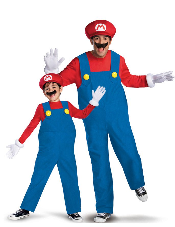 Pár kostýmů Mario™ pro otce a syna