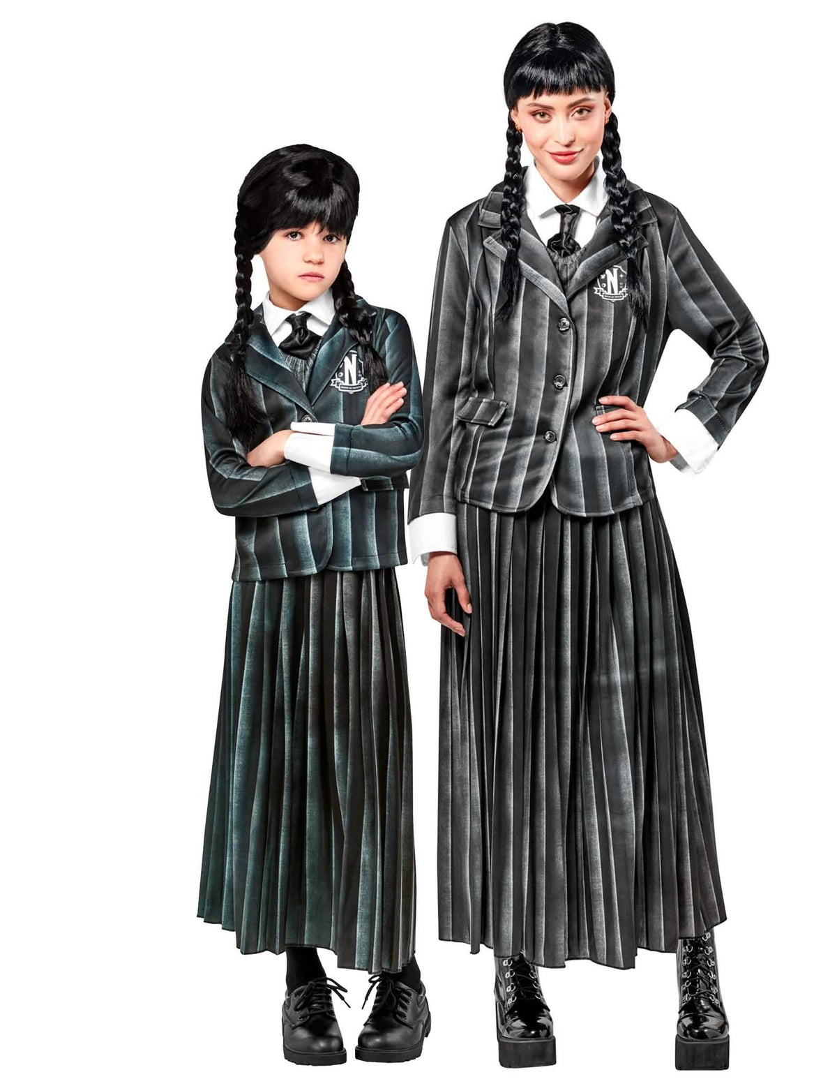 Párový školní kostým Wednesday Addams™ pro děti i dospělé