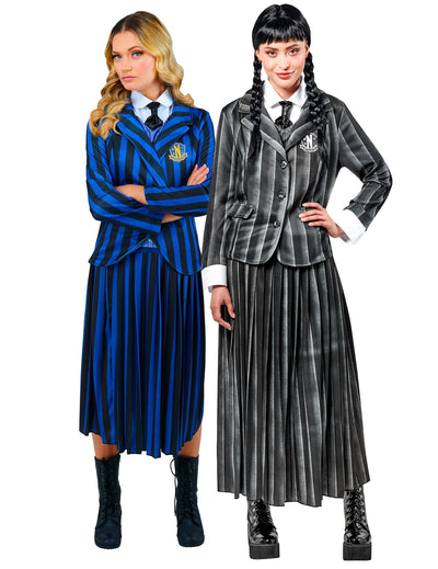 Addams-Familien™ Schuluniform-Paar-Kostüm für Mittwoch