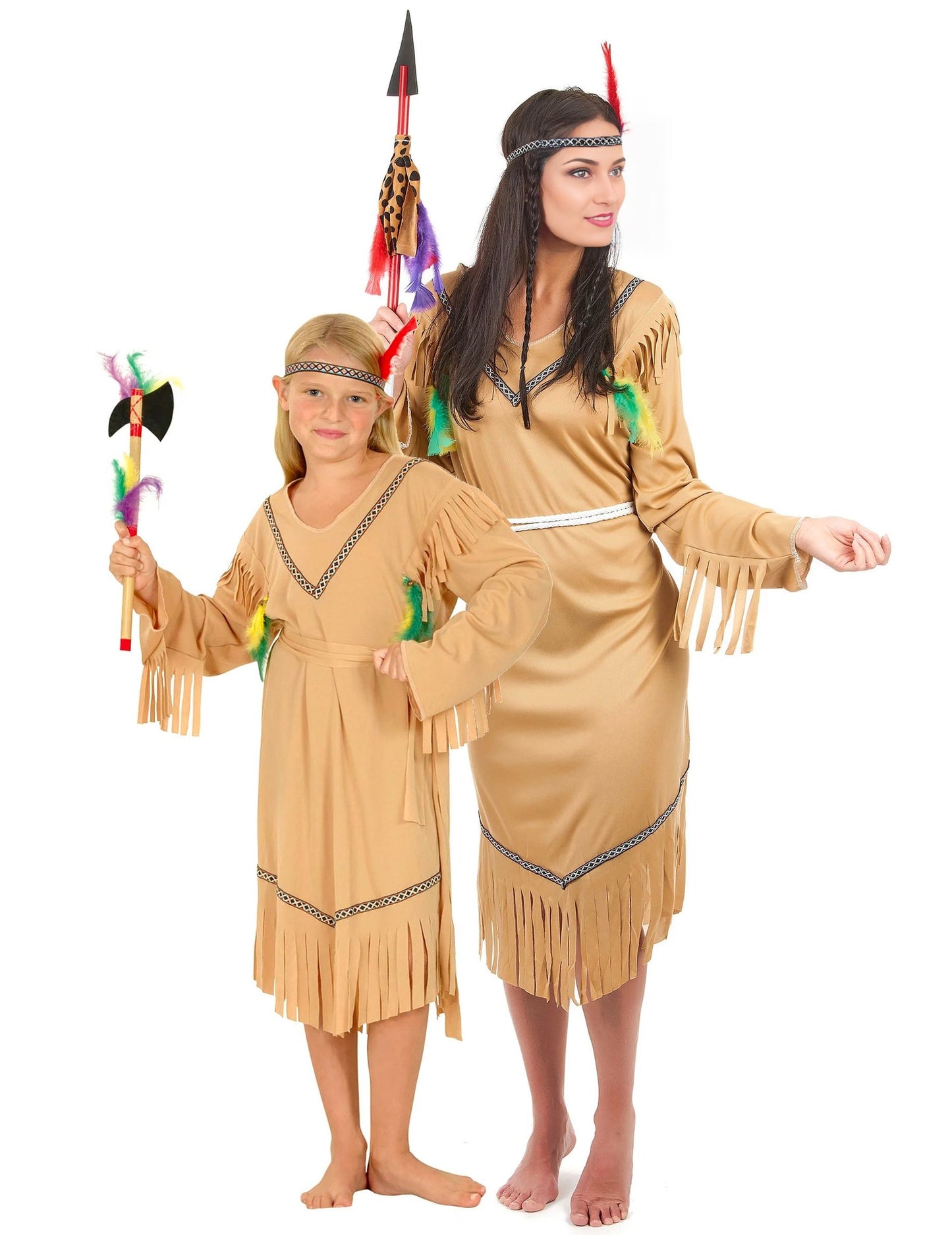 Indianer-Kostüm für Mutter und Tochter als Paar