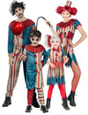 Rodinný kostým klauna zabijáka na Halloween