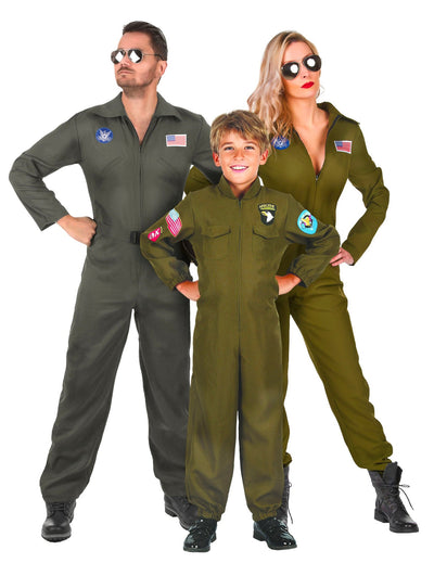 Familien-Piloten-Kostüm