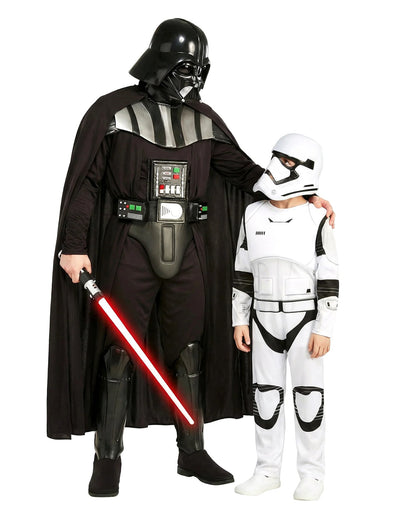 Párový kostým Dark Vador™ a Stormtrooper™ pro rodiče a dítě
