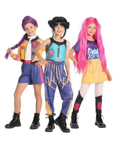 Skupinový kostým lovkyň démonů K-pop pro děti
