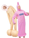 Humorný kostým penis a kondom pro dospělé