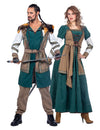 Pár kostýmů vikingských válečníků pro dospělé