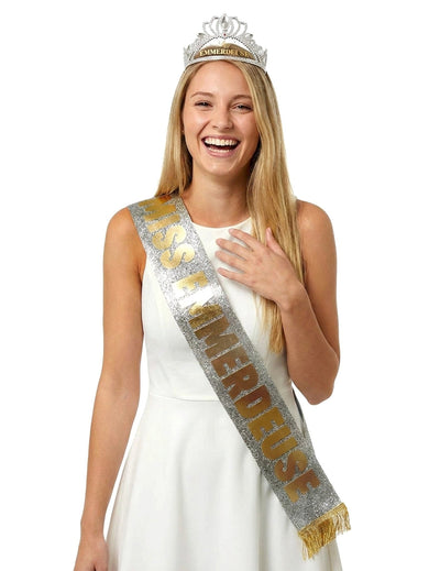 Set doplňků Miss Emmerdeuse: šála a diadém