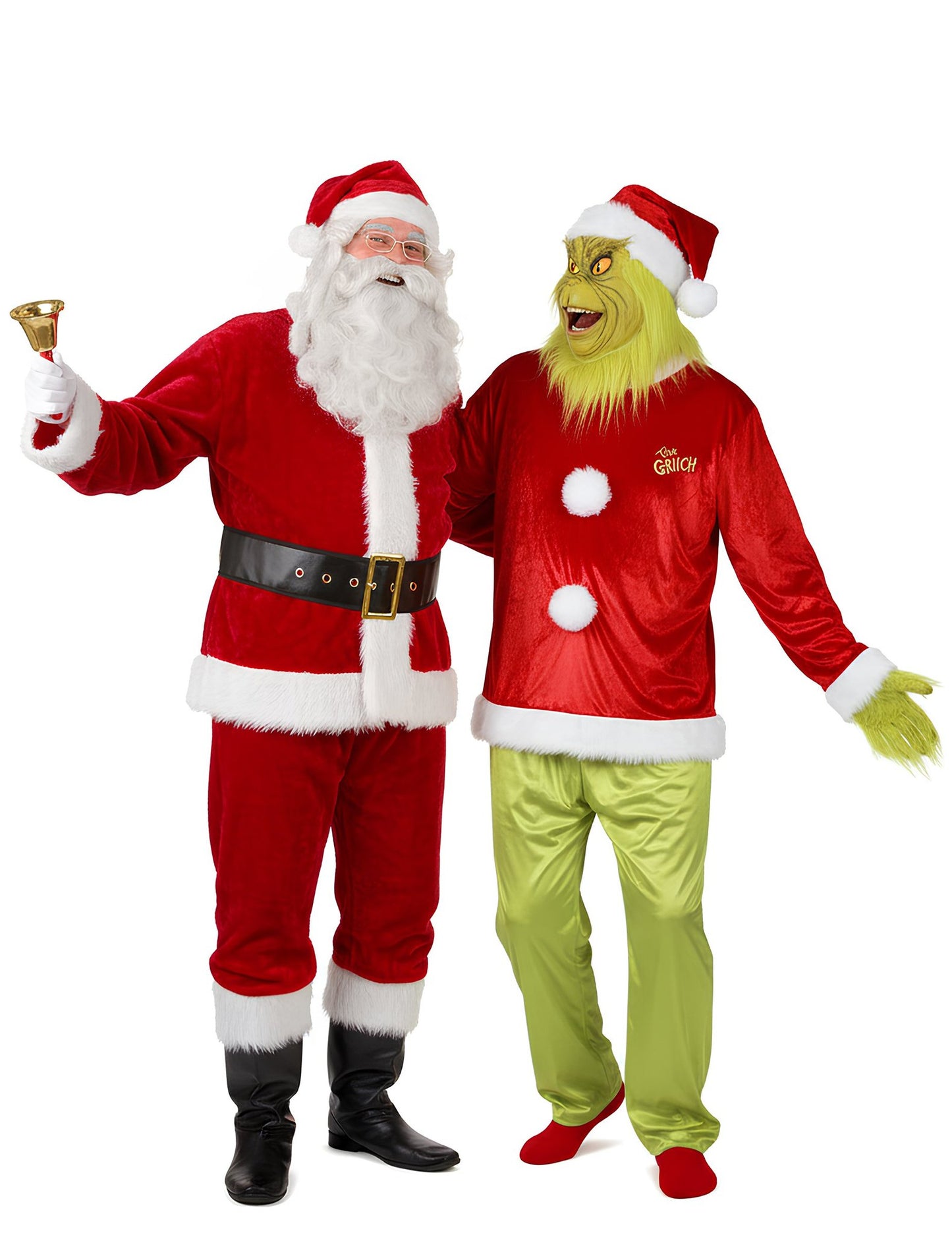 Kostým pro dospělý pár Grinch a Santa Claus