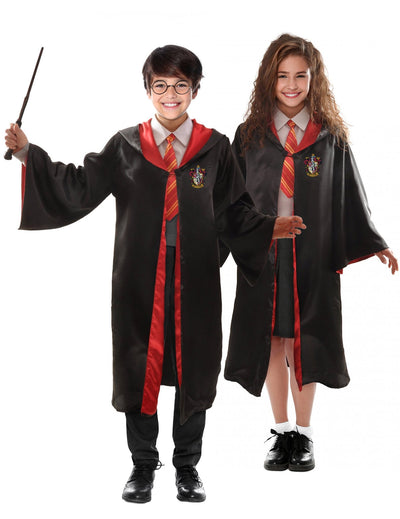 Harry Potter™- und Hermione™-Paar-Kostüm für Kinder mit Accessoires