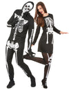 Párový kostým kostlivců na Halloween pro dospělé
