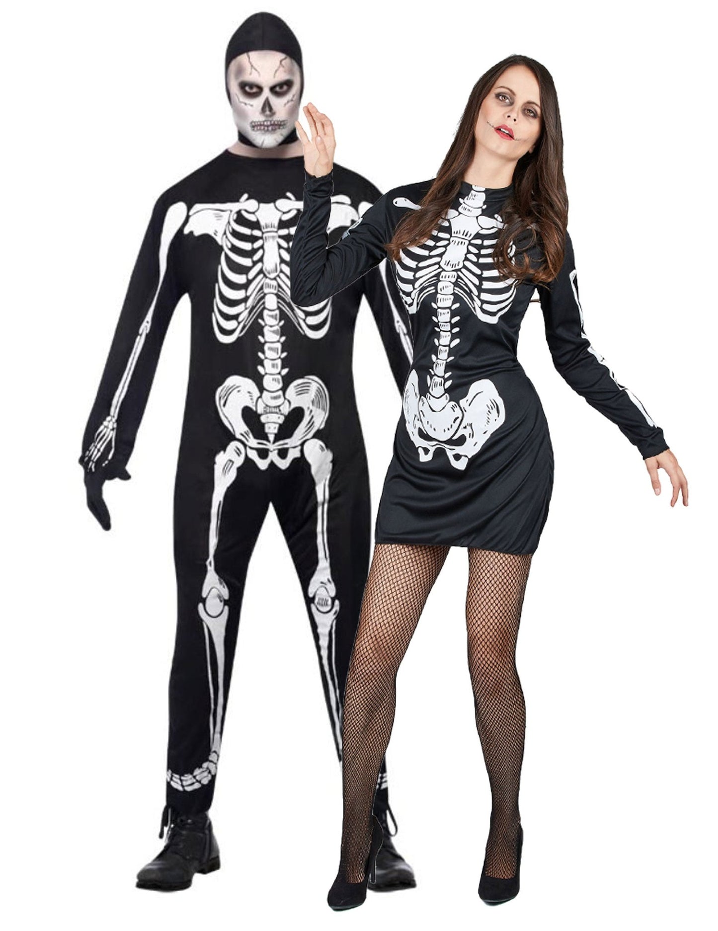 Párový halloweenský kostým kostry