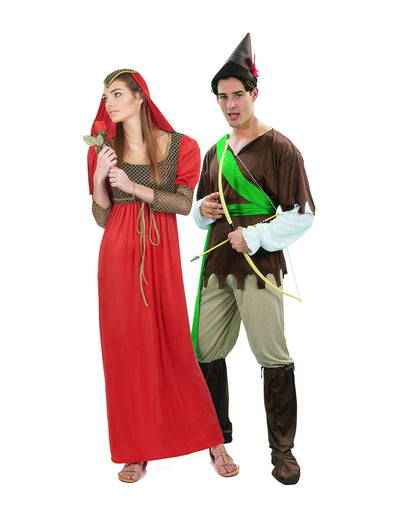 Prinzessin- und Robin-Hood-Paar-Kostüm