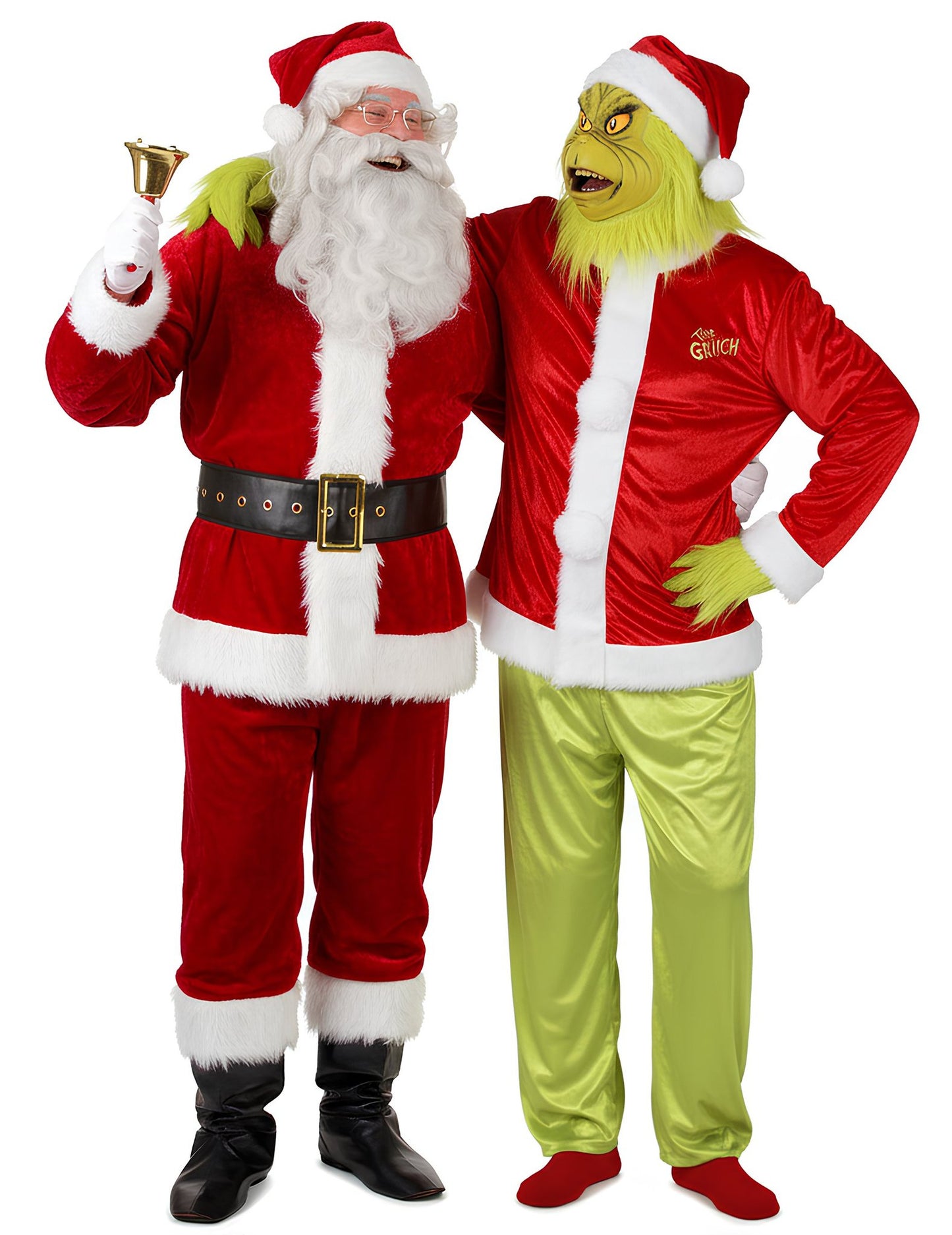 Kostým pro dospělý pár Grinch a Santa Claus
