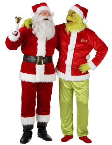 Kostým pro dospělý pár Grinch a Santa Claus