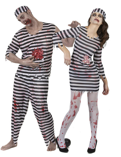 Párový kostým Zombí vězni na Halloween