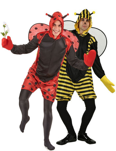 Párové kostýmy včely a berušky pro muže