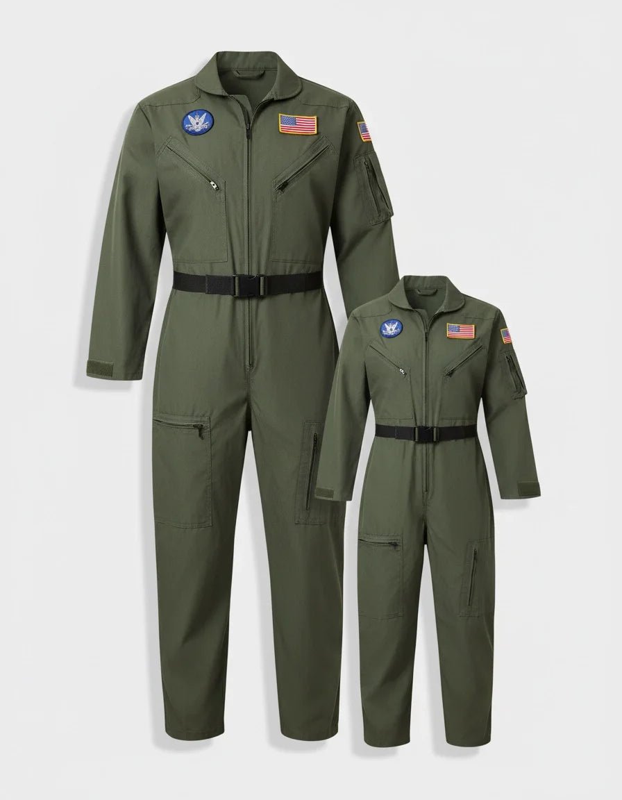 Kostým pilota letadla pro muže a ženy