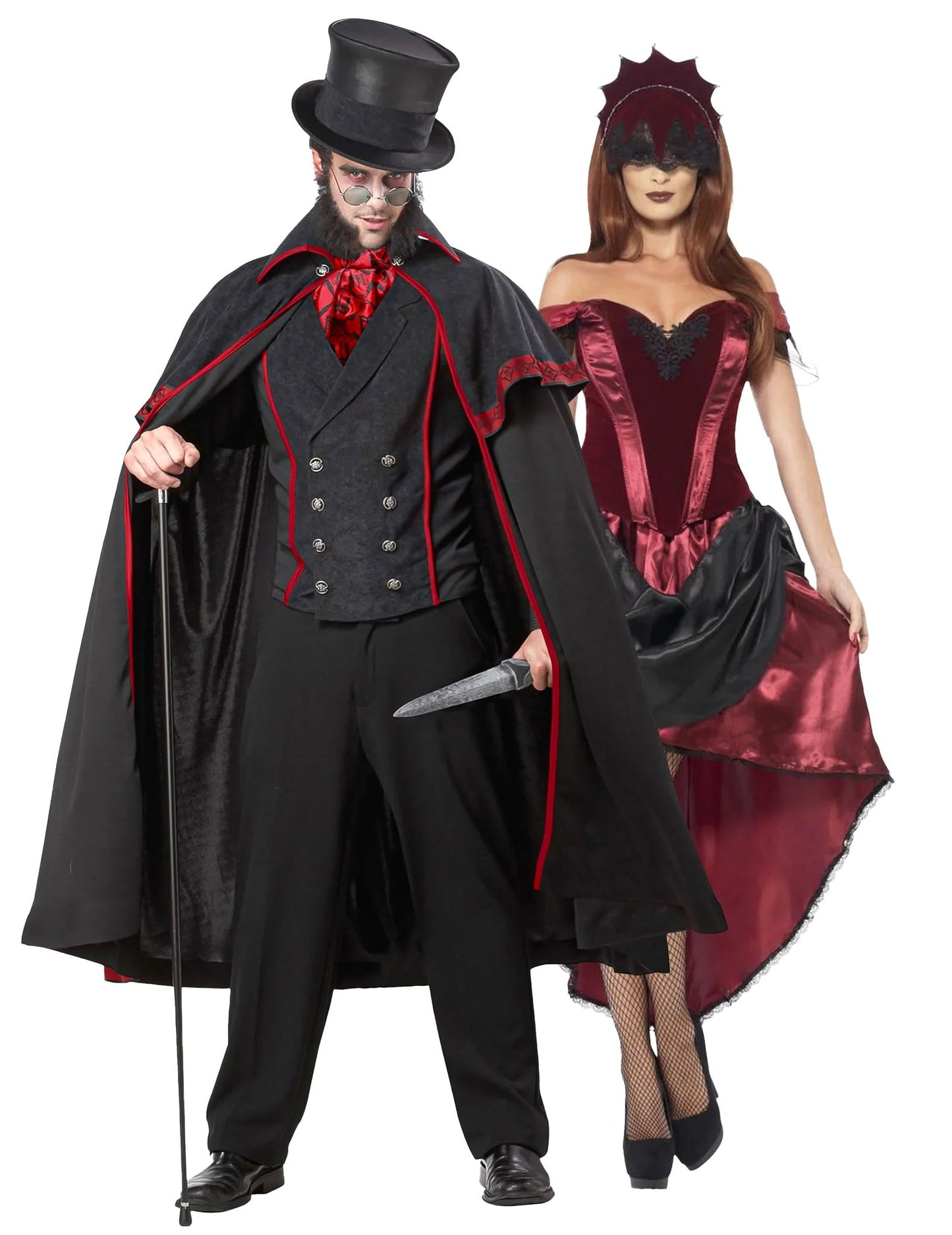 Paar-Kostüm Jack the Ripper und sein Opfer für Erwachsene
