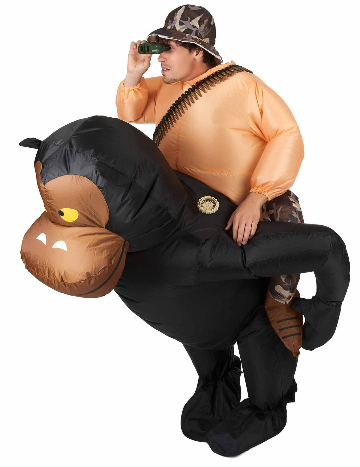 Dětský skupinový kostým nafukovacích zvířat pro dospělé