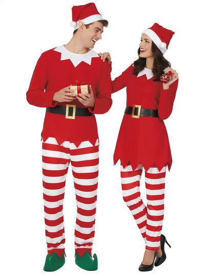 Déguisement couple elfes farceurs de Noël adulte