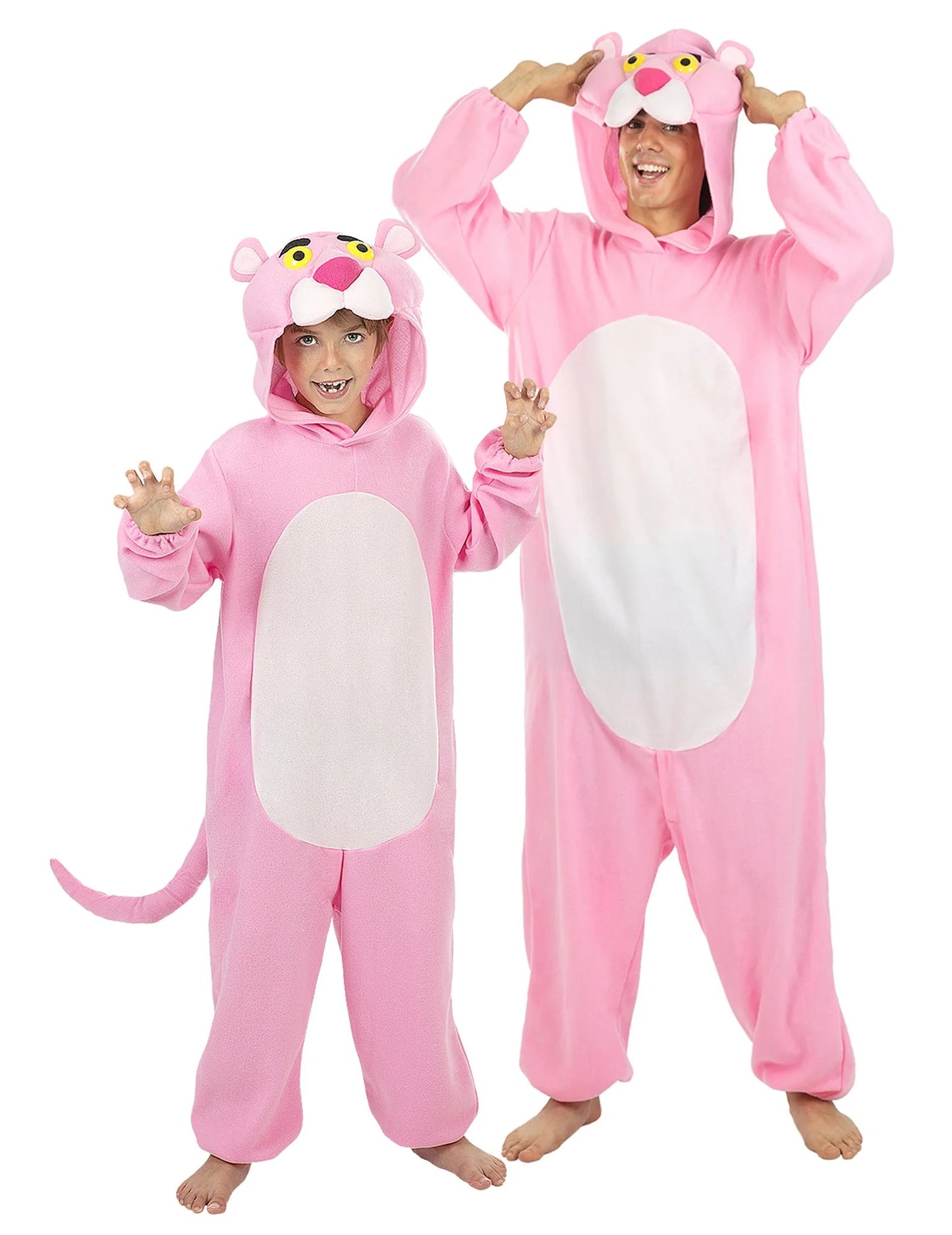 Pink-Panther™-Kostüm für Eltern und Kind