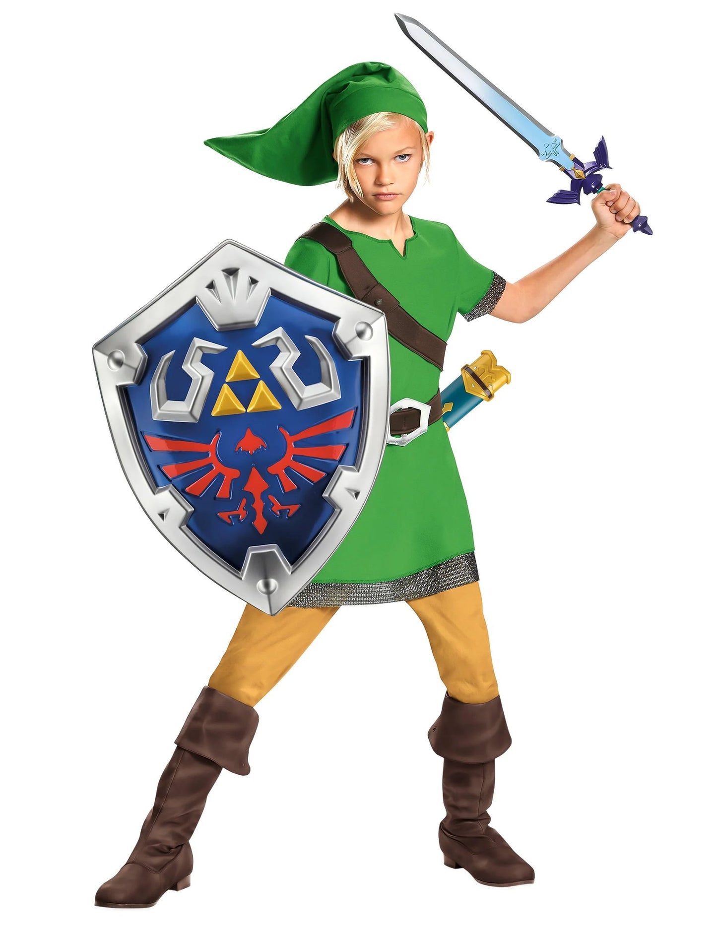 Dětský kostým Link Zelda™ se štítem a mečem