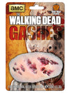 Prothèse en latex de blessures sanglantes The Walking Dead pour adulte beige et rouge