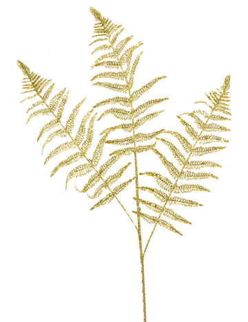 Třpytivý zlatý stonek kapradiny 77 cm