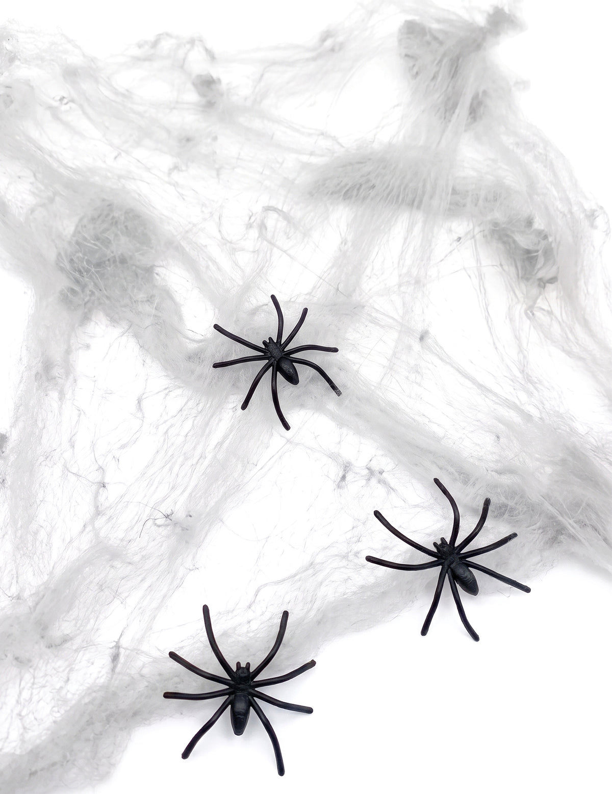 Bílá pavučina s pavouky 20 g Halloween