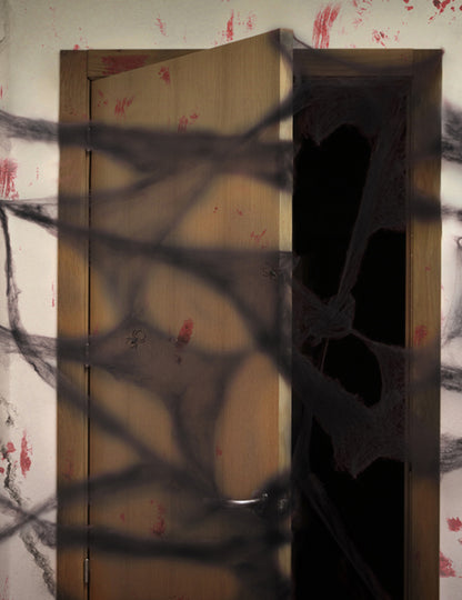 Černá pavučina s pavouky 20 g Halloween