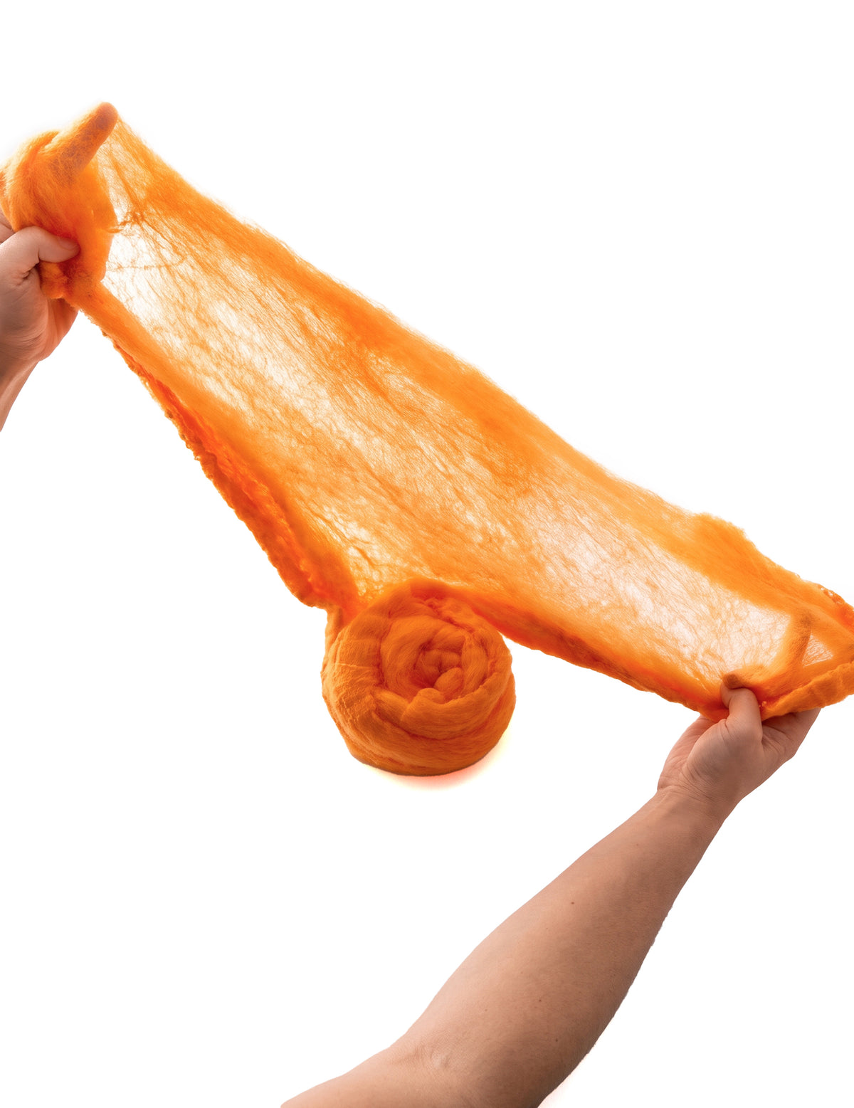 Luxusní oranžová pavučina 60 g