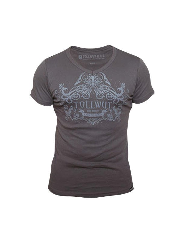 Tollwut Street Wear tričko 'BLISS' hnědé 