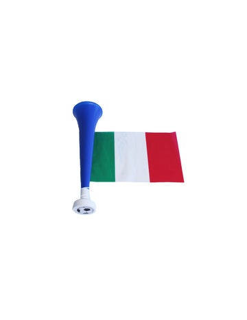 Fotbalová trubka s italskou vlajkou