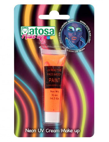 UV oranžová neonová make-up tuba