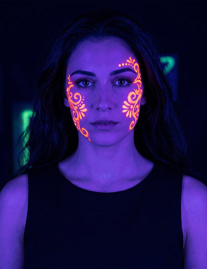 UV- Schminke Neon Make-up orange