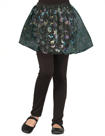 Dívčí vícebarevná halloweenská vzorovaná tutu sukénka