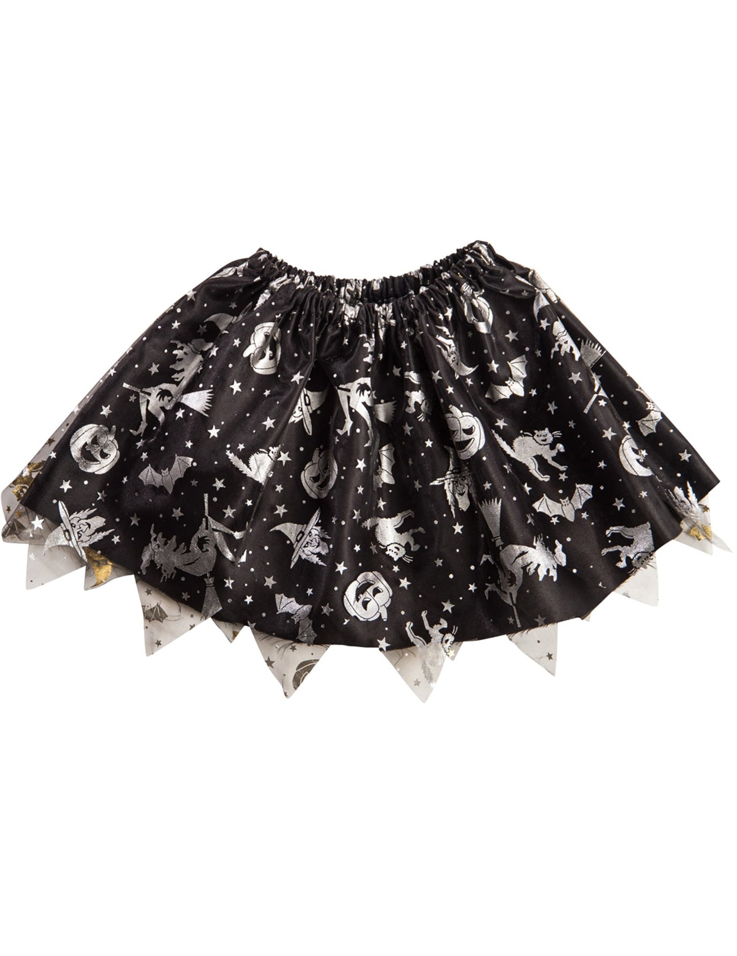 Vue de face du tutu Halloween pour fille