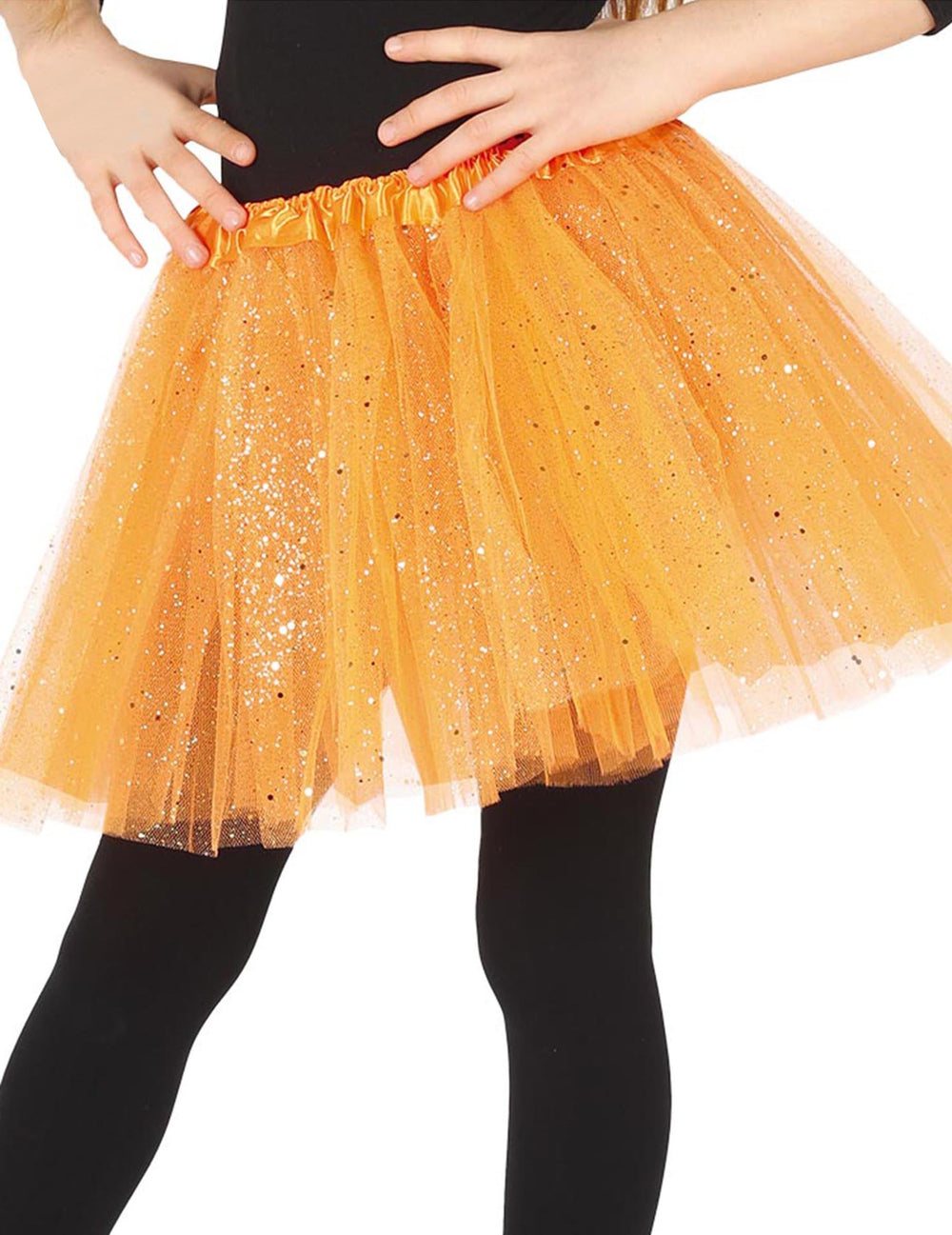 Tutu à paillettes pour fille orange