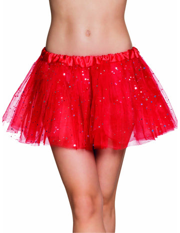 Tutu Red Sparkling Star Woman