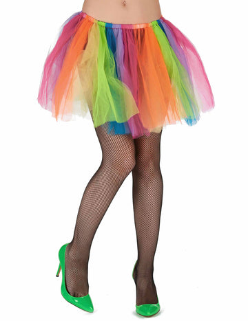 Tutu tulle multicolore pour adulte arc-en-ciel