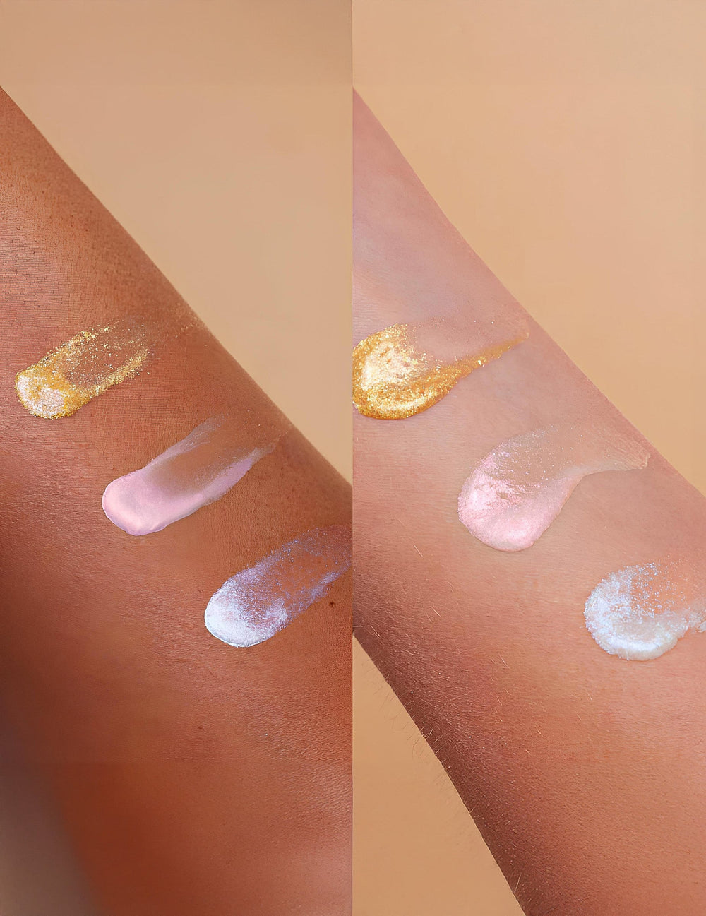Ultralighter holographique Si si la paillette pour adulte aux reflets dorés roses et blancs