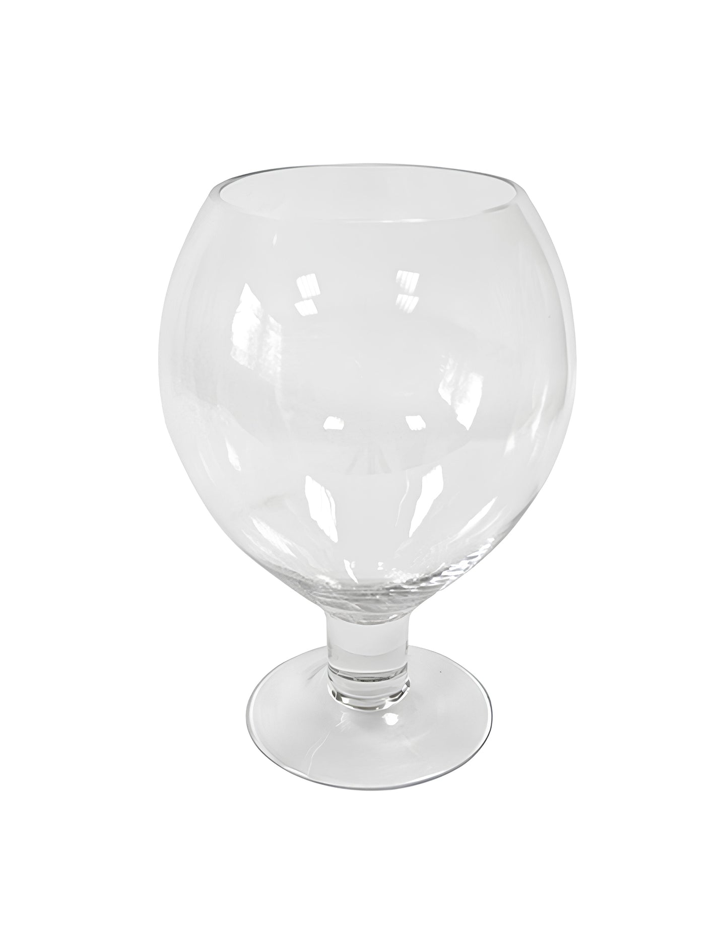 Skleněná balonová váza 18x25 cm pěšky