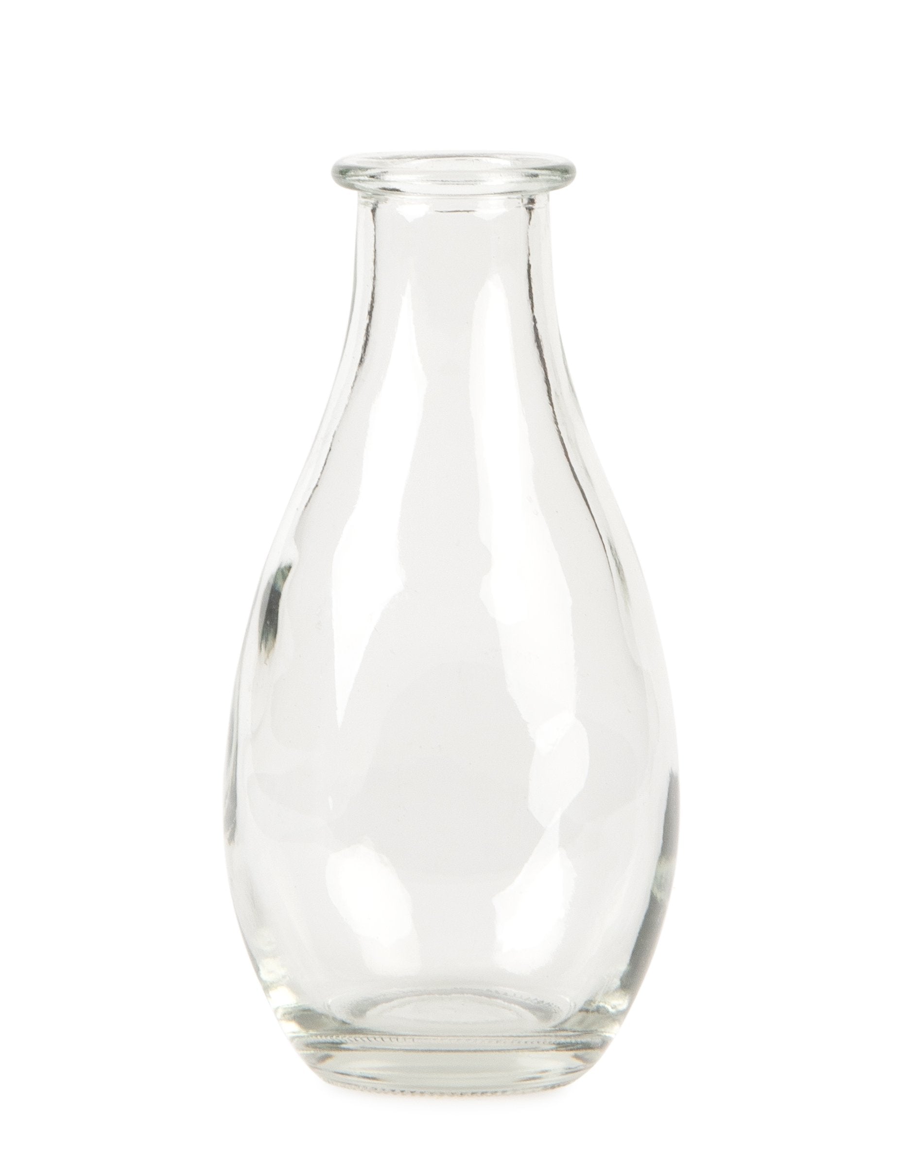 Vase soliflore en verre pour décoration transparent