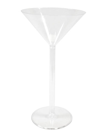 Plastová maxi váza na noze ze skla martini 46 cm