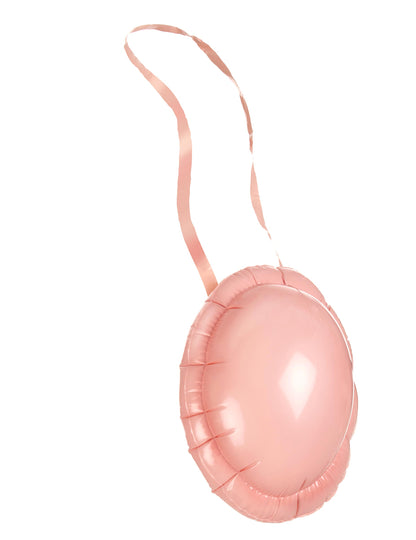 Vue de profil du ventre gonflable de bossu femme enceinte ou Père Noël