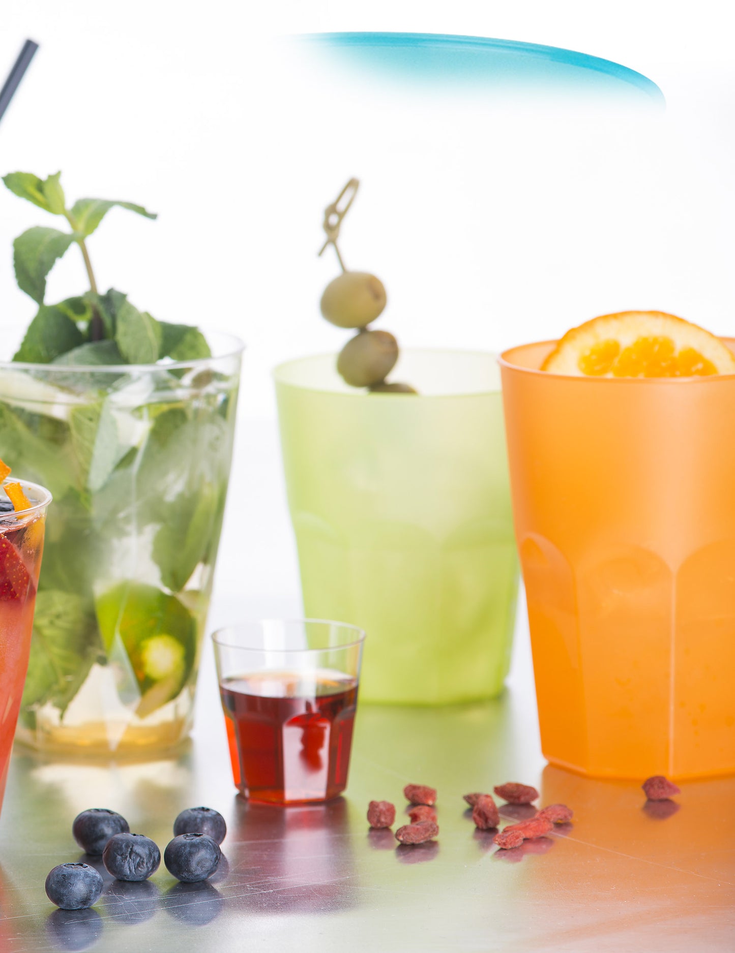 Zelená anýzová koktejlová sklenice s matným efektem 42 cl
