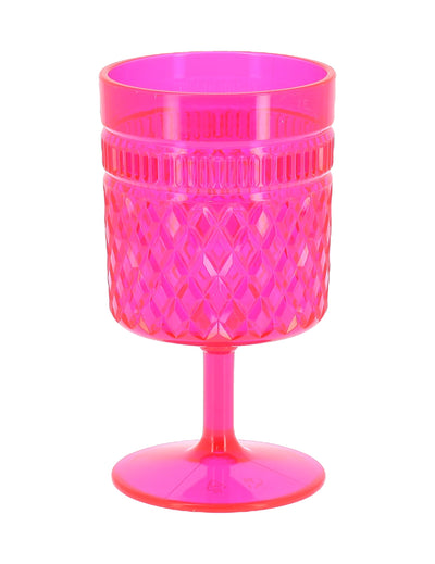 Kunststoff-Weinglas himbeerrosa 270 ml
