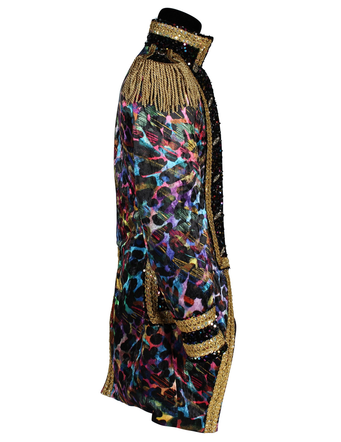 Luxusní pánská karnevalová bunda v neonových barvách