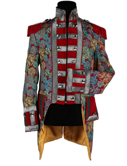 Pánská luxusní karnevalová bunda s květinovým vzorem