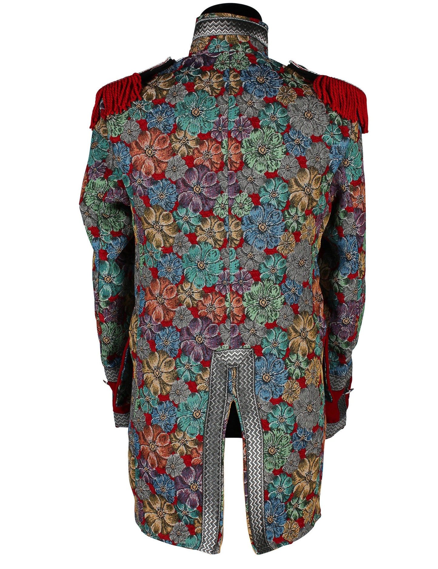 Pánská luxusní karnevalová bunda s květinovým vzorem